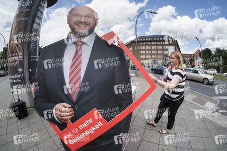 Straßenwahlkampf zur Bundestagswahl in Berlin