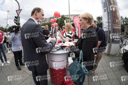 Straßenwahlkampf zur Bundestagswahl in Berlin