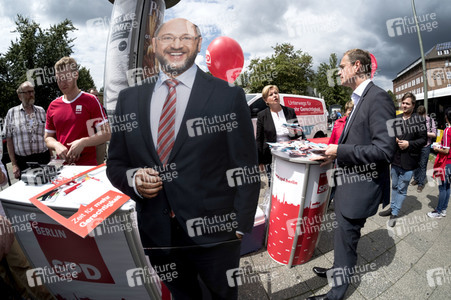 Straßenwahlkampf zur Bundestagswahl in Berlin