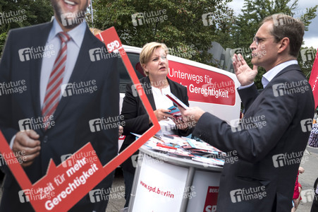 Straßenwahlkampf zur Bundestagswahl in Berlin