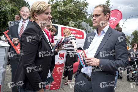 Straßenwahlkampf zur Bundestagswahl in Berlin