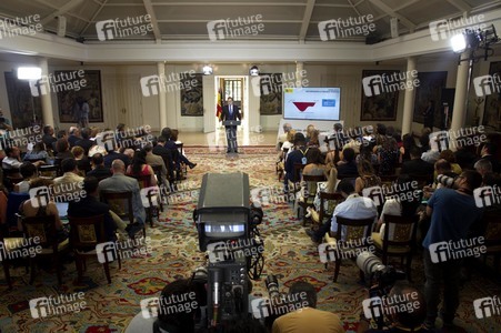 Pressekonferenz mit Mariano Rajoy in Madrid