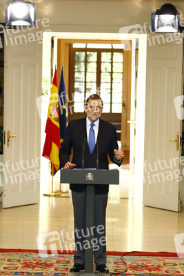 Pressekonferenz mit Mariano Rajoy in Madrid