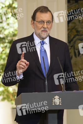 Pressekonferenz mit Mariano Rajoy in Madrid