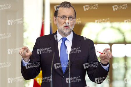 Pressekonferenz mit Mariano Rajoy in Madrid