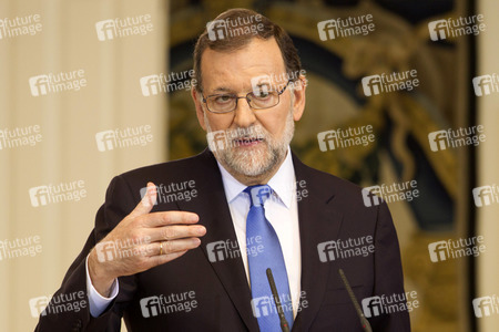 Pressekonferenz mit Mariano Rajoy in Madrid