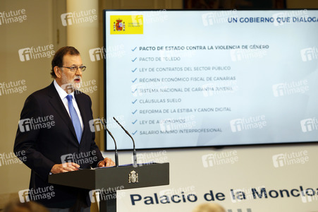Pressekonferenz mit Mariano Rajoy in Madrid