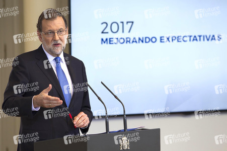 Pressekonferenz mit Mariano Rajoy in Madrid