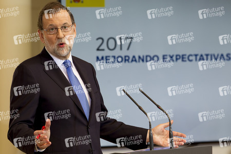 Pressekonferenz mit Mariano Rajoy in Madrid
