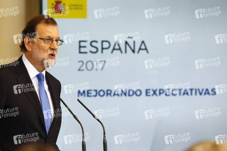 Pressekonferenz mit Mariano Rajoy in Madrid