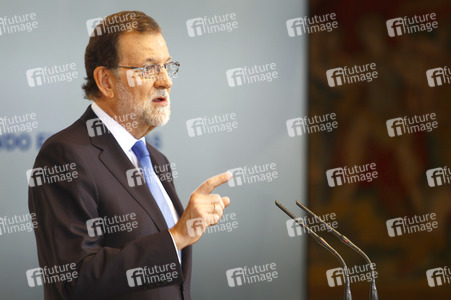 Pressekonferenz mit Mariano Rajoy in Madrid