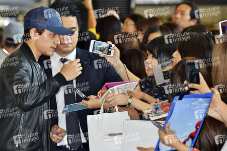 Ankunft von Tom Holland in Narita