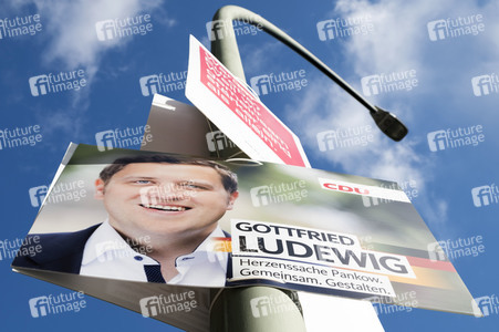 Bundestagswahlkampf-Plakate in Berlin