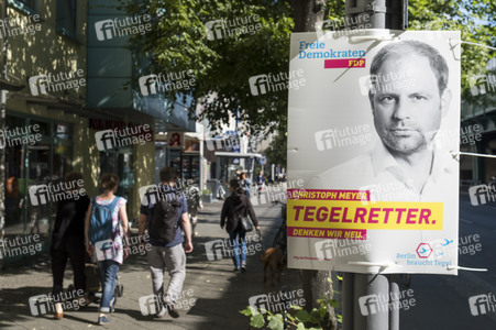Bundestagswahlkampf-Plakate in Berlin