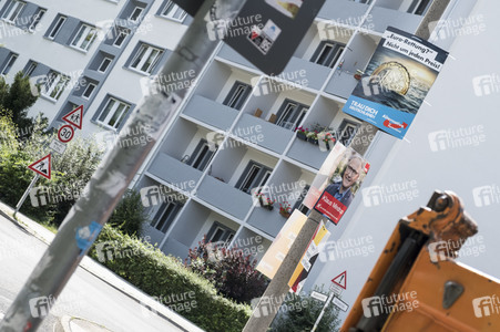 Bundestagswahlkampf-Plakate in Berlin