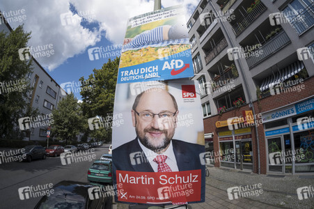 Bundestagswahlkampf-Plakate in Berlin