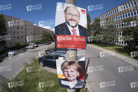 Bundestagswahlkampf-Plakate in Berlin