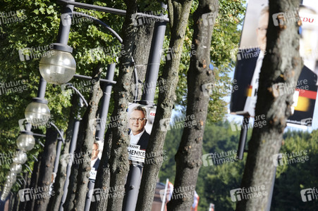 Bundestagswahlkampf-Plakate in Berlin