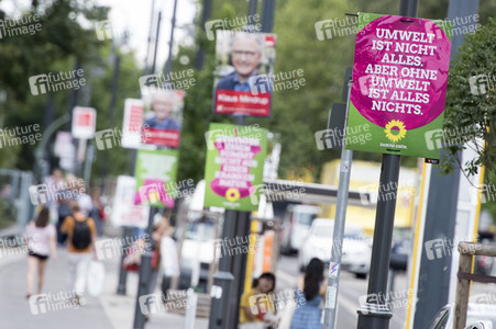 Bundestagswahlkampf-Plakate in Berlin