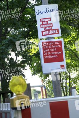 Bundestagswahlkampf-Plakate in Berlin