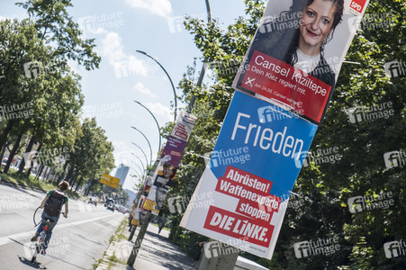 Bundestagswahlkampf-Plakate in Berlin