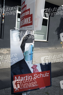 Bundestagswahlkampf-Plakate in Berlin