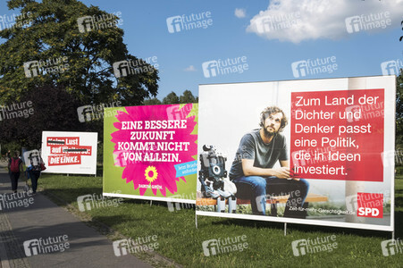 Bundestagswahlkampf-Plakate in Berlin