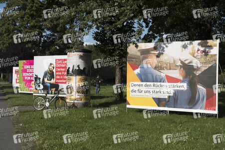 Bundestagswahlkampf-Plakate in Berlin