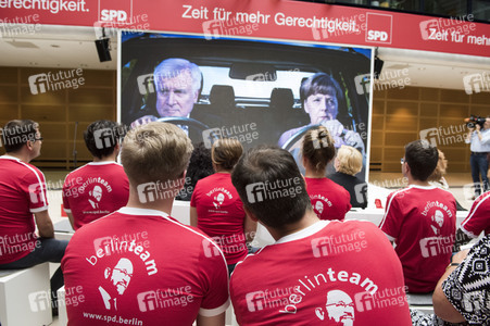 Präsentation der SPD-Bundestagswahlplakate in Berlin