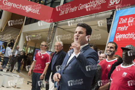 Präsentation der SPD-Bundestagswahlplakate in Berlin