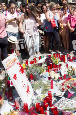 Trauer um die Opfer des Terroranschlags in Barcelona