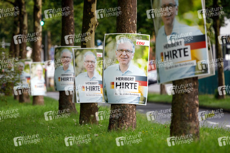 Bundestagswahlkampf-Plakate in Köln