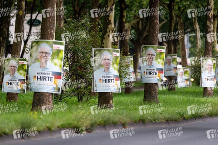 Bundestagswahlkampf-Plakate in Köln