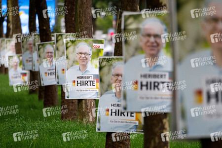 Bundestagswahlkampf-Plakate in Köln