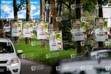 Bundestagswahlkampf-Plakate in Köln