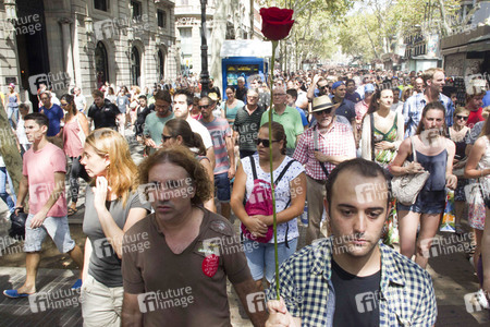 Trauer um die Opfer des Terroranschlags in Barcelona