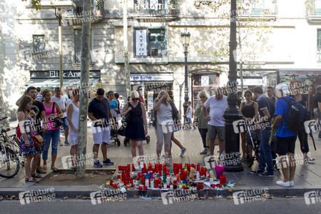 Trauer um die Opfer des Terroranschlags in Barcelona