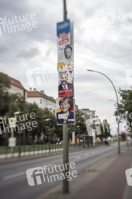 Bundestagswahlkampf-Plakate in Berlin
