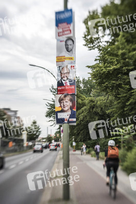 Bundestagswahlkampf-Plakate in Berlin