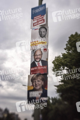 Bundestagswahlkampf-Plakate in Berlin