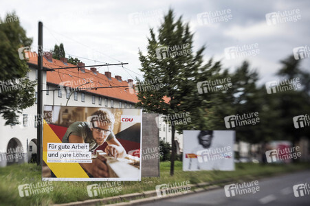 Bundestagswahlkampf-Plakate in Berlin