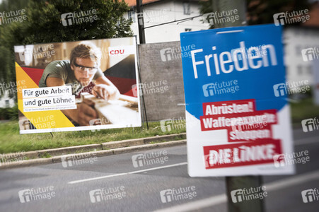 Bundestagswahlkampf-Plakate in Berlin