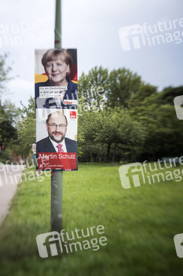 Bundestagswahlkampf-Plakate in Berlin