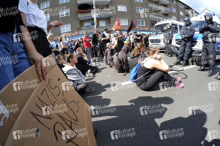 Protest gegen Nazi-Aufmarsch in Berlin