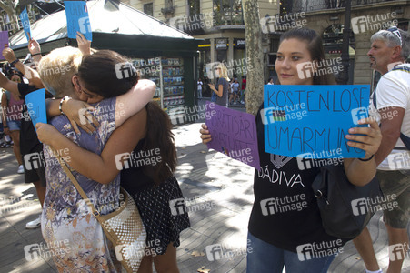 Las Ramblas nach dem Terroranschalg in Barcelona