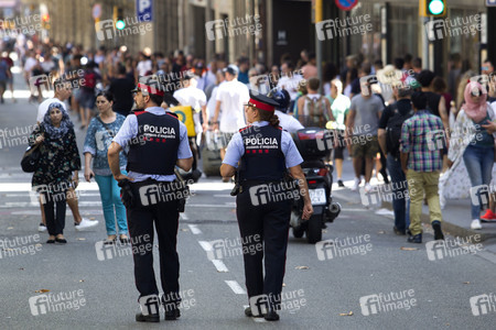 Las Ramblas nach dem Terroranschalg in Barcelona