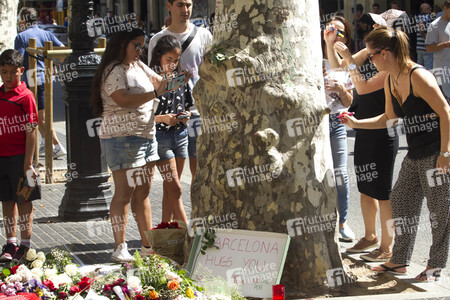 Las Ramblas nach dem Terroranschalg in Barcelona