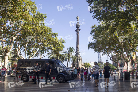 Las Ramblas nach dem Terroranschalg in Barcelona