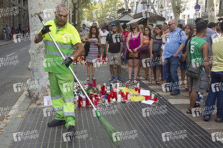 Las Ramblas nach dem Terroranschalg in Barcelona