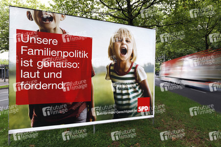 Bundestagswahlkampf-Plakate in Köln